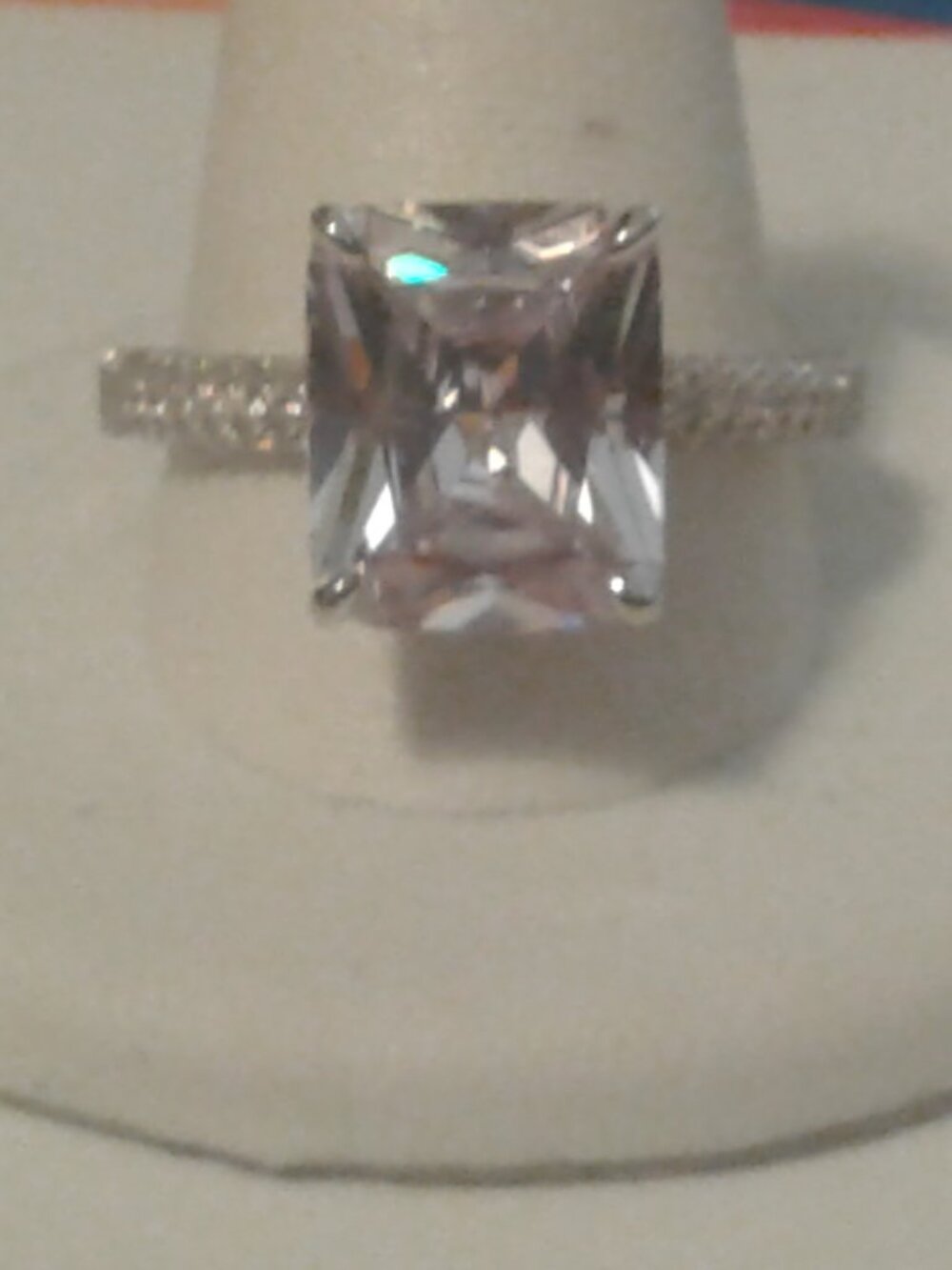 Bella Luce Platinum Plated Ring 12.65ctw. Size 10